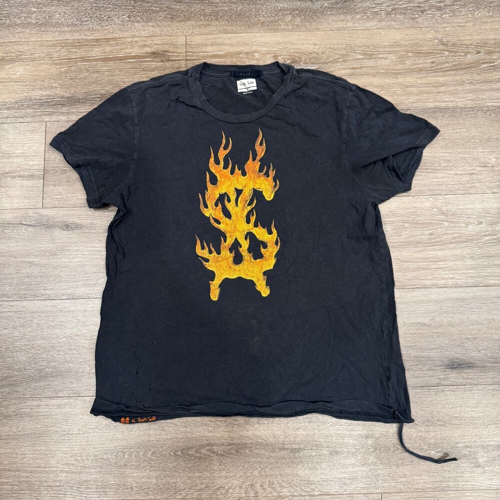 Ksubi x Travis Scott Flaming Dollar Tee